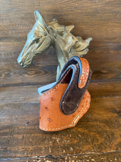 Conac/Gold ostrich skin compact holster ( 1911 )