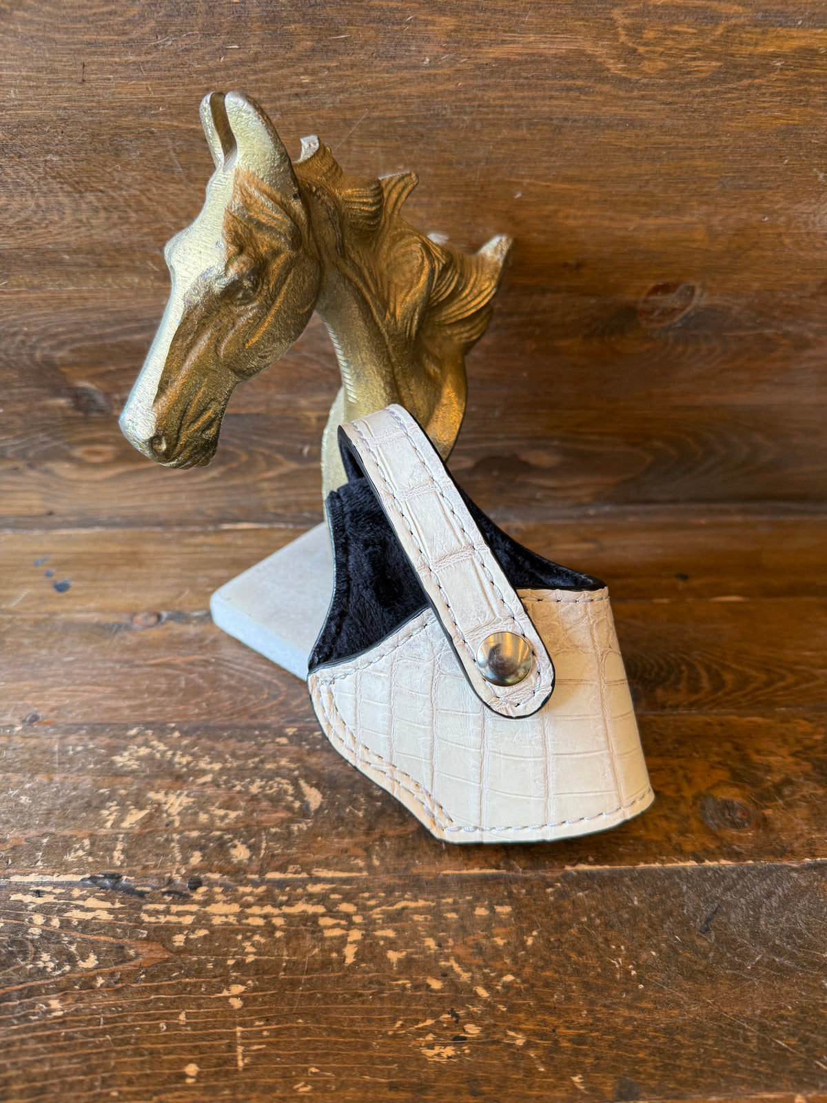 Himalayan White Crocodile skin  compact holster (1911)