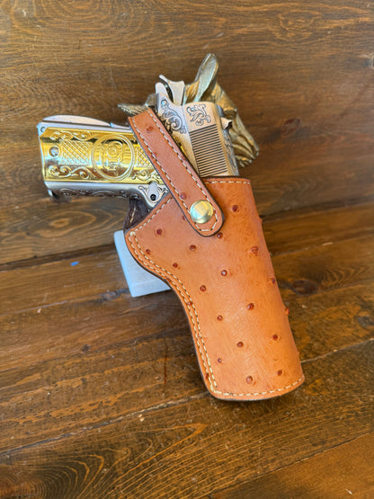 Conac ostrich skin full holster (1911) 5”