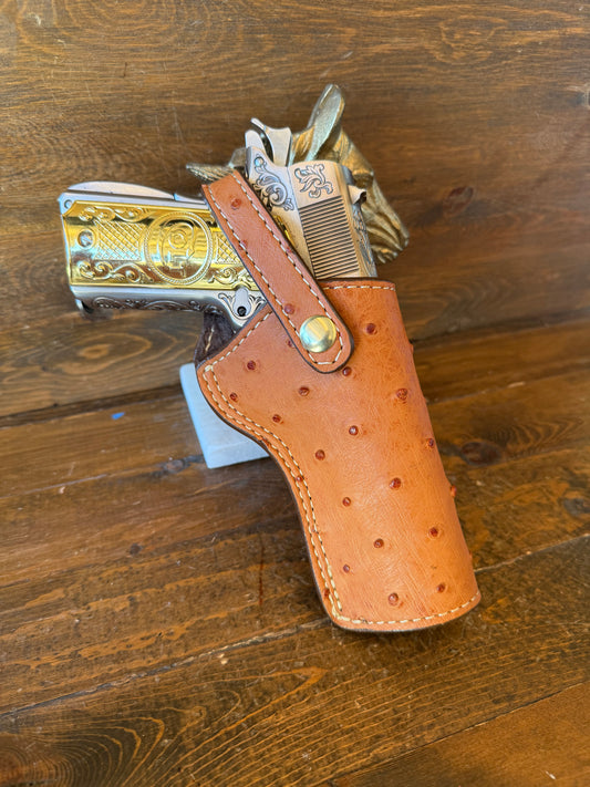 Conac ostrich skin full holster (1911) 5”