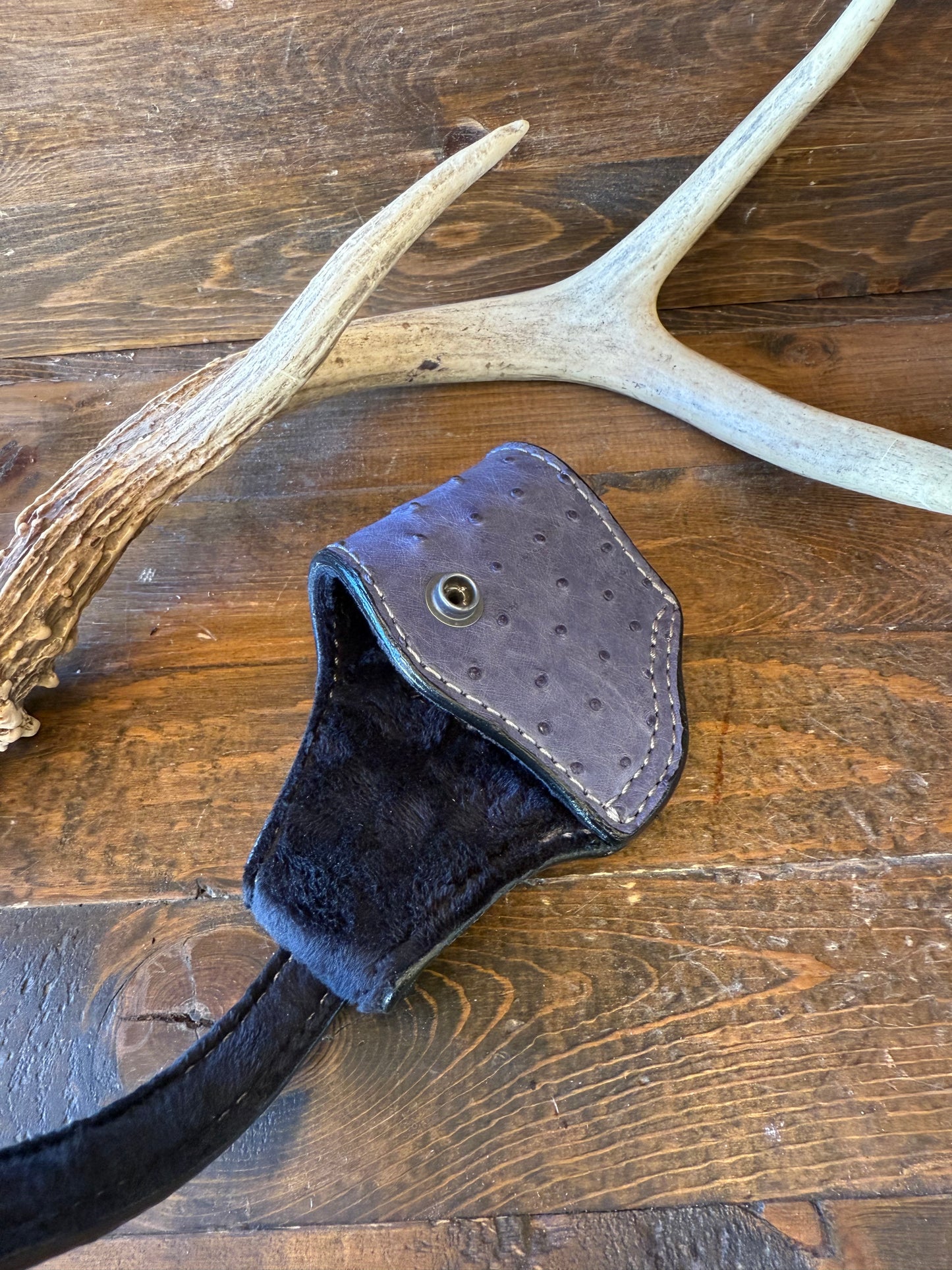 Light blue ostrich skin compact holster (1911)