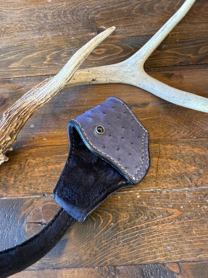 Light blue ostrich skin compact holster (1911)