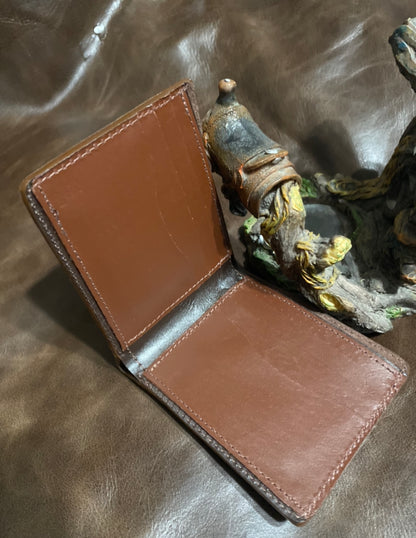 Conac ostrich corner. Lamb skin wallet