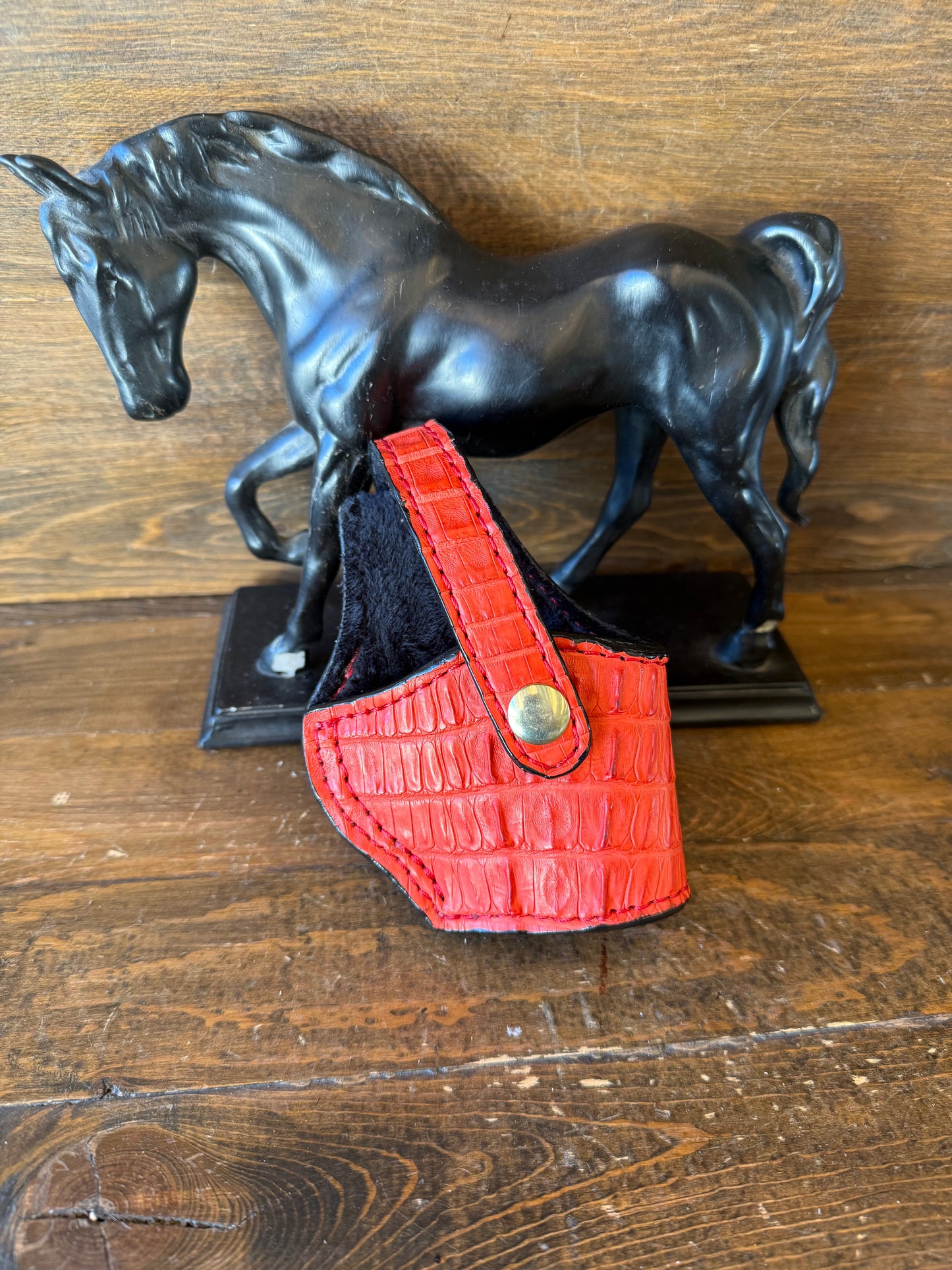Red Crocodile tail skin  compact holster (1911)