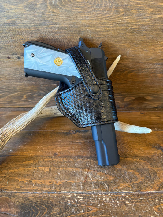 Black snake skin compact luxury holster ( 1911 )