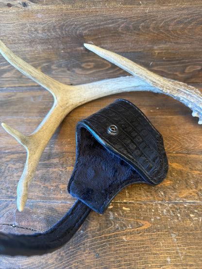 Black Crocodile Belly compact holster ( Beretta )