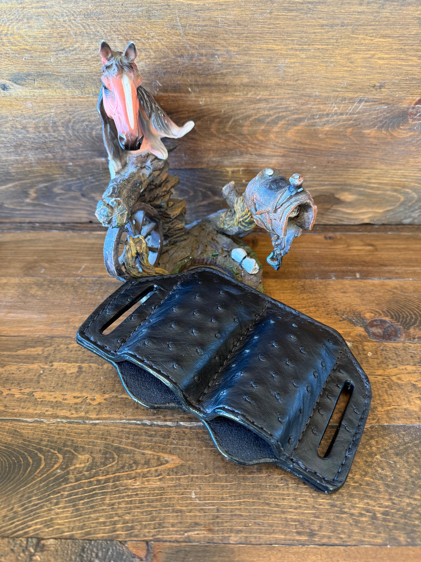 Black ostrich 2 magz holster (1911)