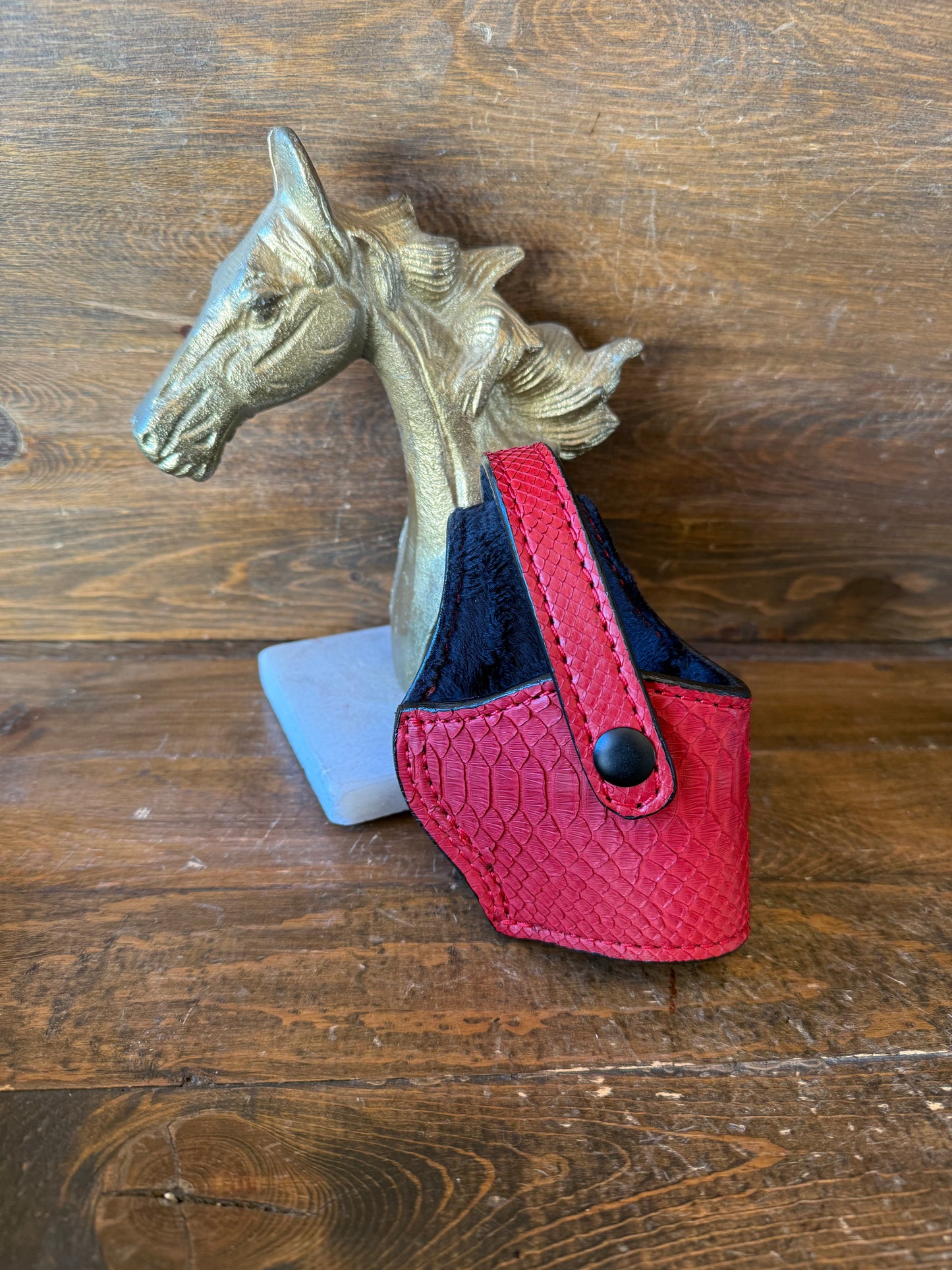 Matte red Snake skin compact holster (1911)