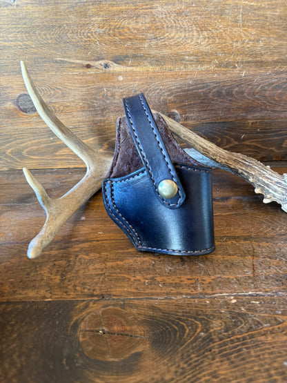 Black/brown veg tan compact holster (1911)
