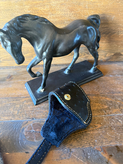 Black/gold ostrich skin compact holster (1911)