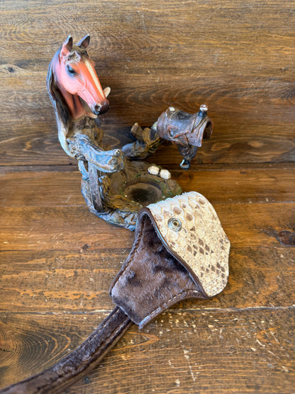 White/cream snake skin compact holster (1911)