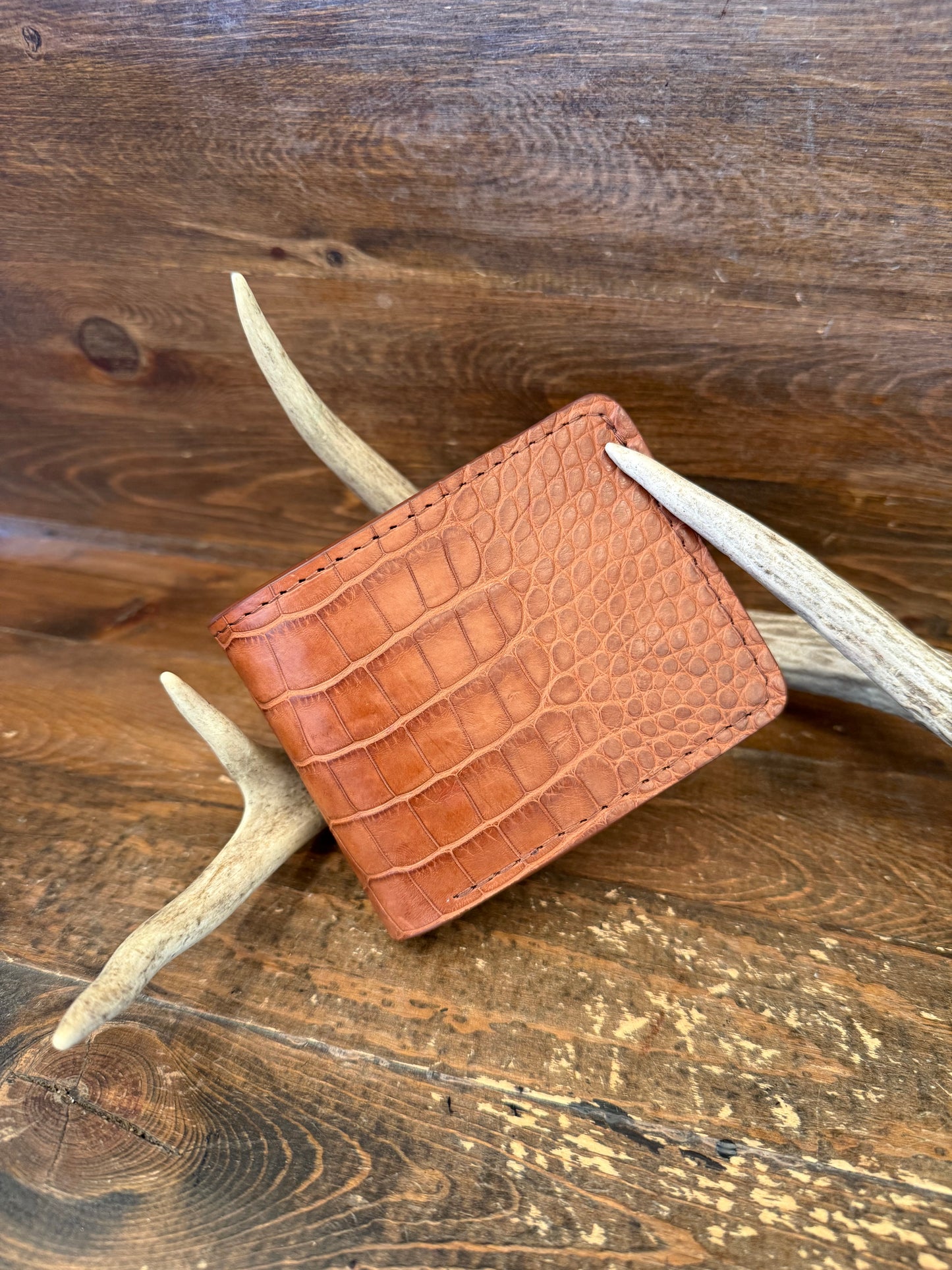 Light Conac Alligator Belly Luxury Wallet