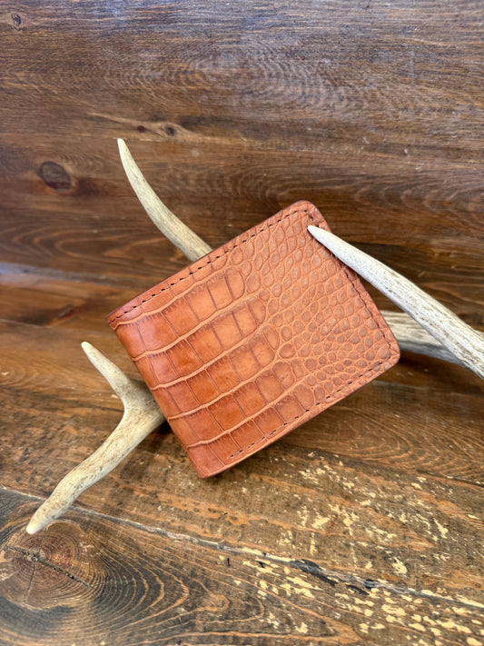 Light Conac Alligator Belly Luxury Wallet