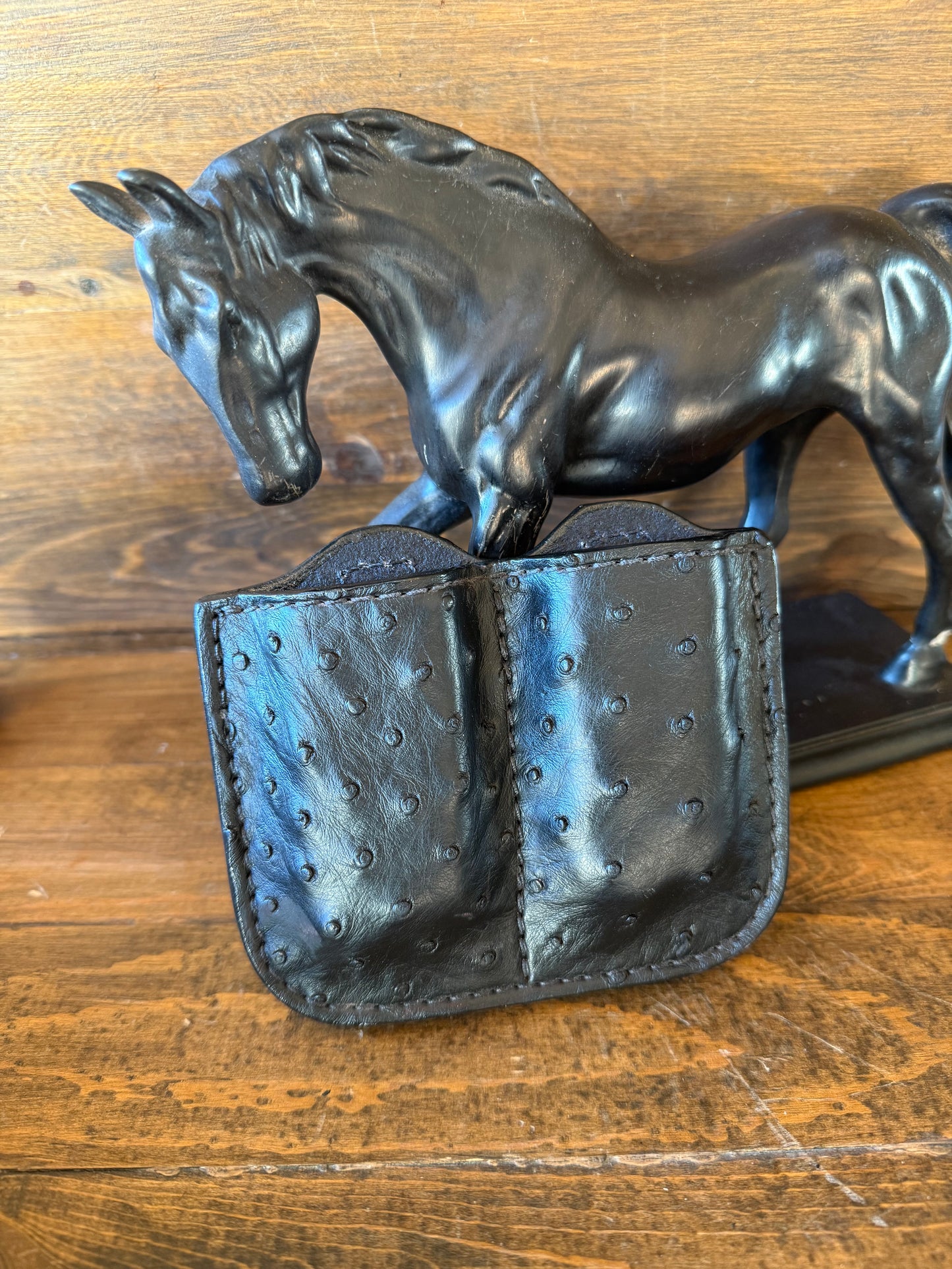 Black Ostrich compact 2 magz holster (1911)