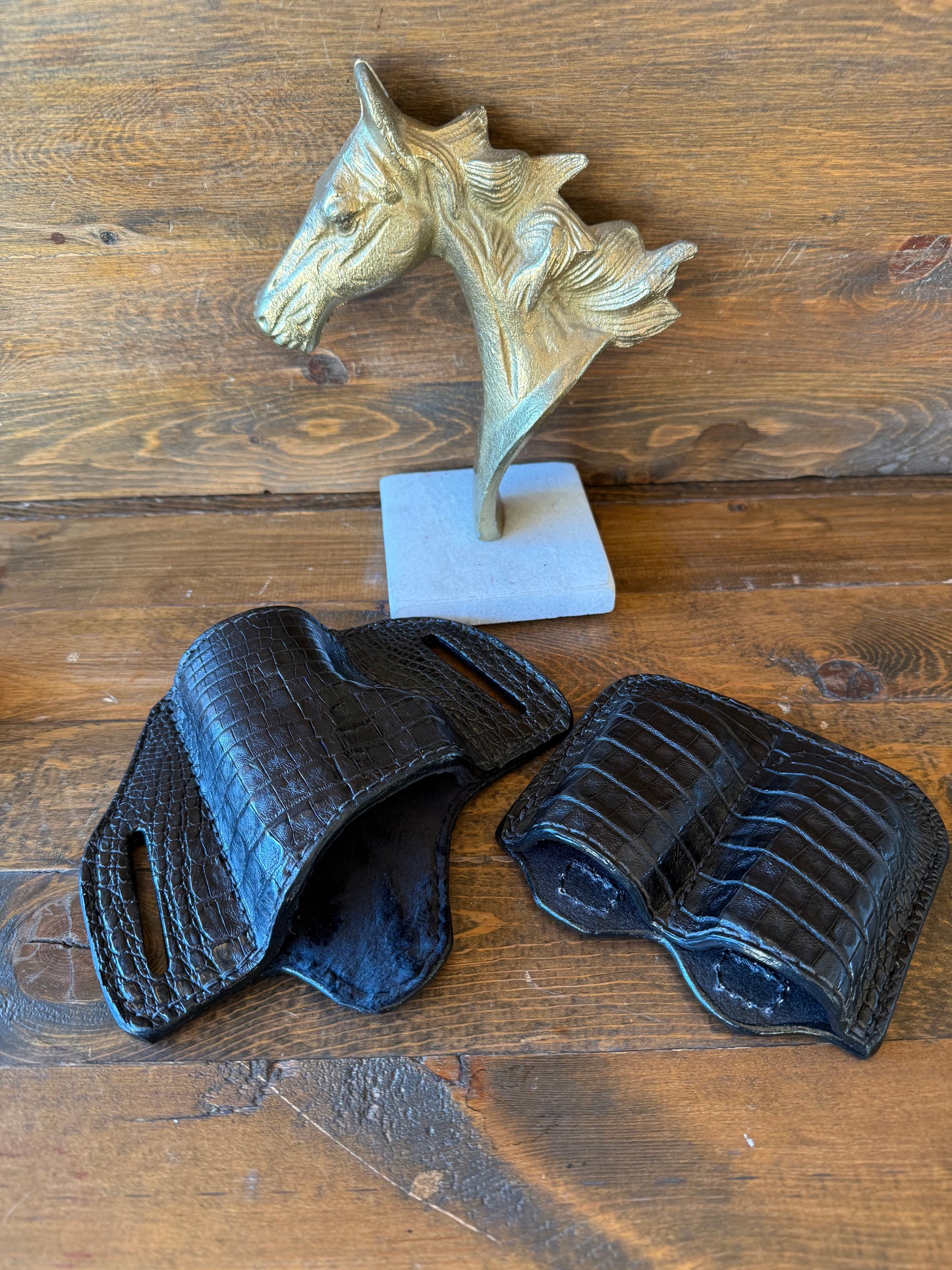 Black crocodile Belly holster/2 magz set (1911)