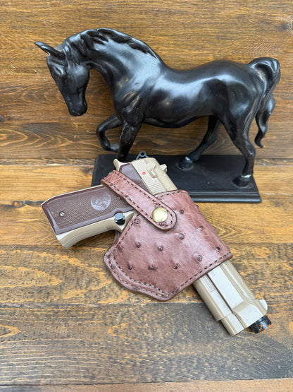 Rustic brown ostrich compact holster (Beretta)