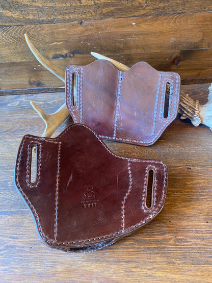Coñac crocodile skin holsters set (1911)
