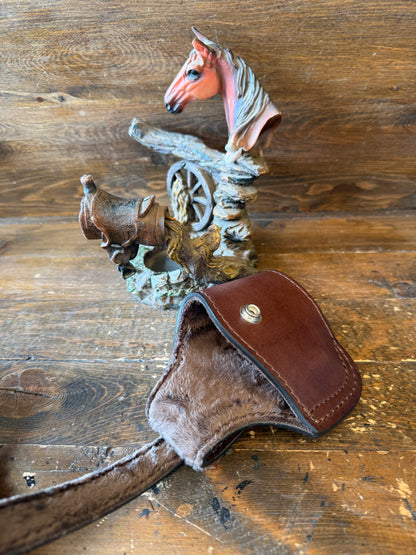 Brown veg tan compact holster ( Glock )