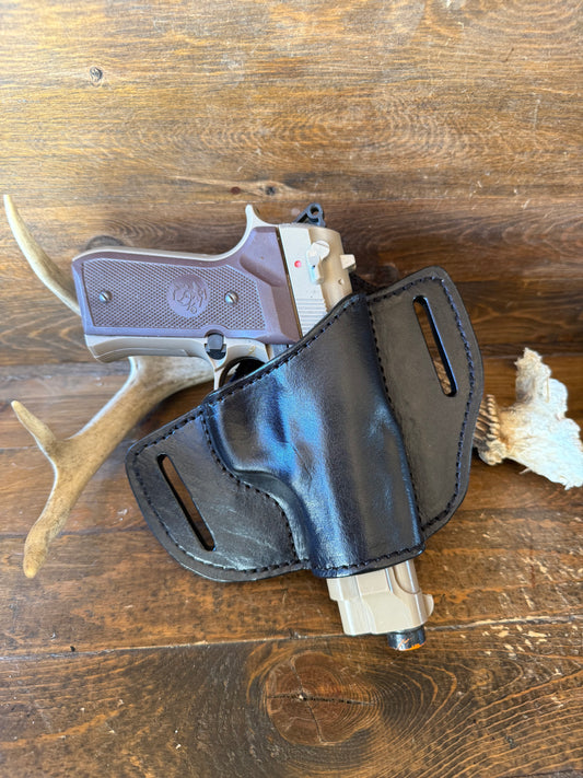 Black veg tan leather luxury holster ( Beretta )