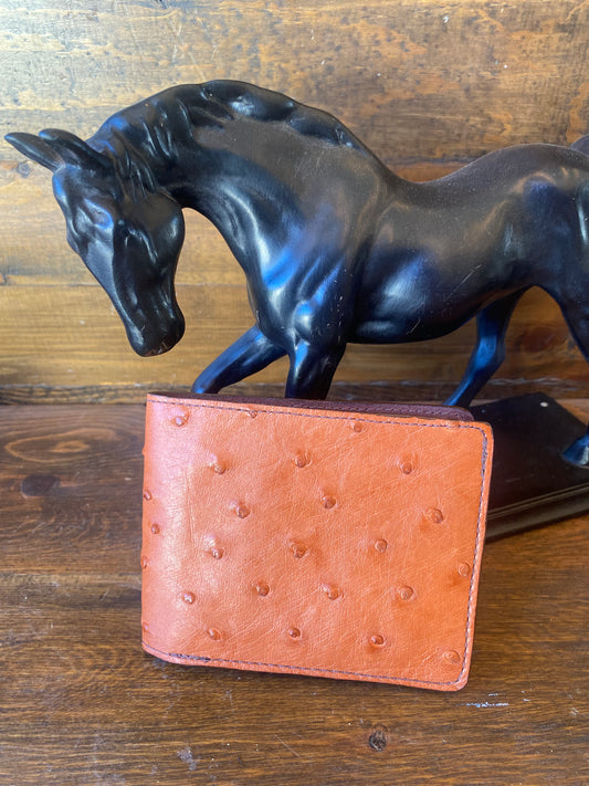 Coñac full ostrich wallet