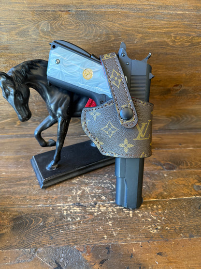 Brown/Red LV Deluxe compact holster ( 1911, High Power )