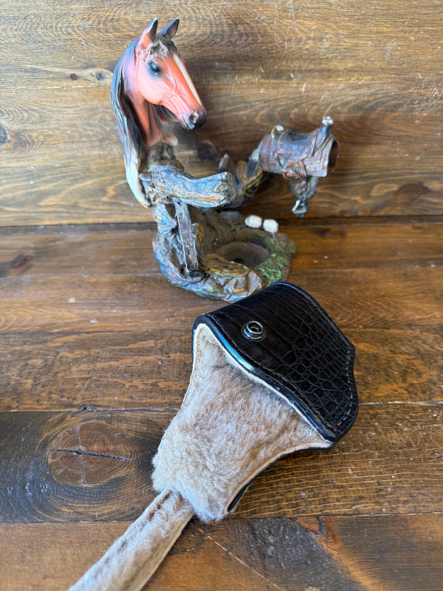 Deluxe black crocodile compact holster (1911)