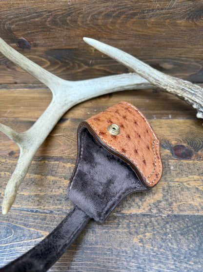 Rustic conac/Gold ostrich compact holster (1911)