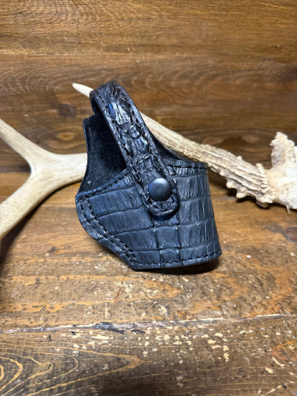 Black crocodile tail compact holster (1911) ( High-Power )