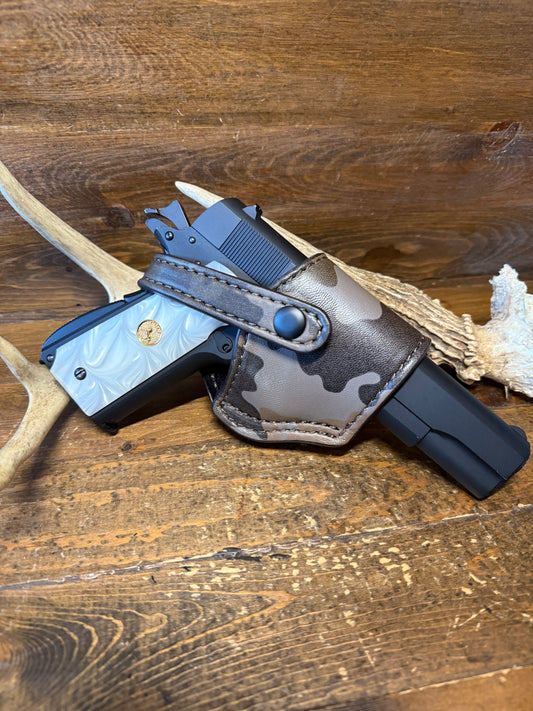 Camo/Black compact holster ( 1911) ( High-Power )