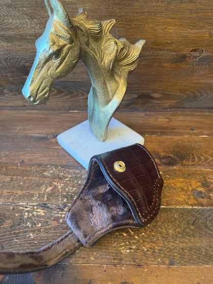 Brown/Gold  alligator belly compact holster (1911)