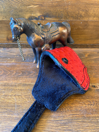 Red ostrich compact holster (1911)