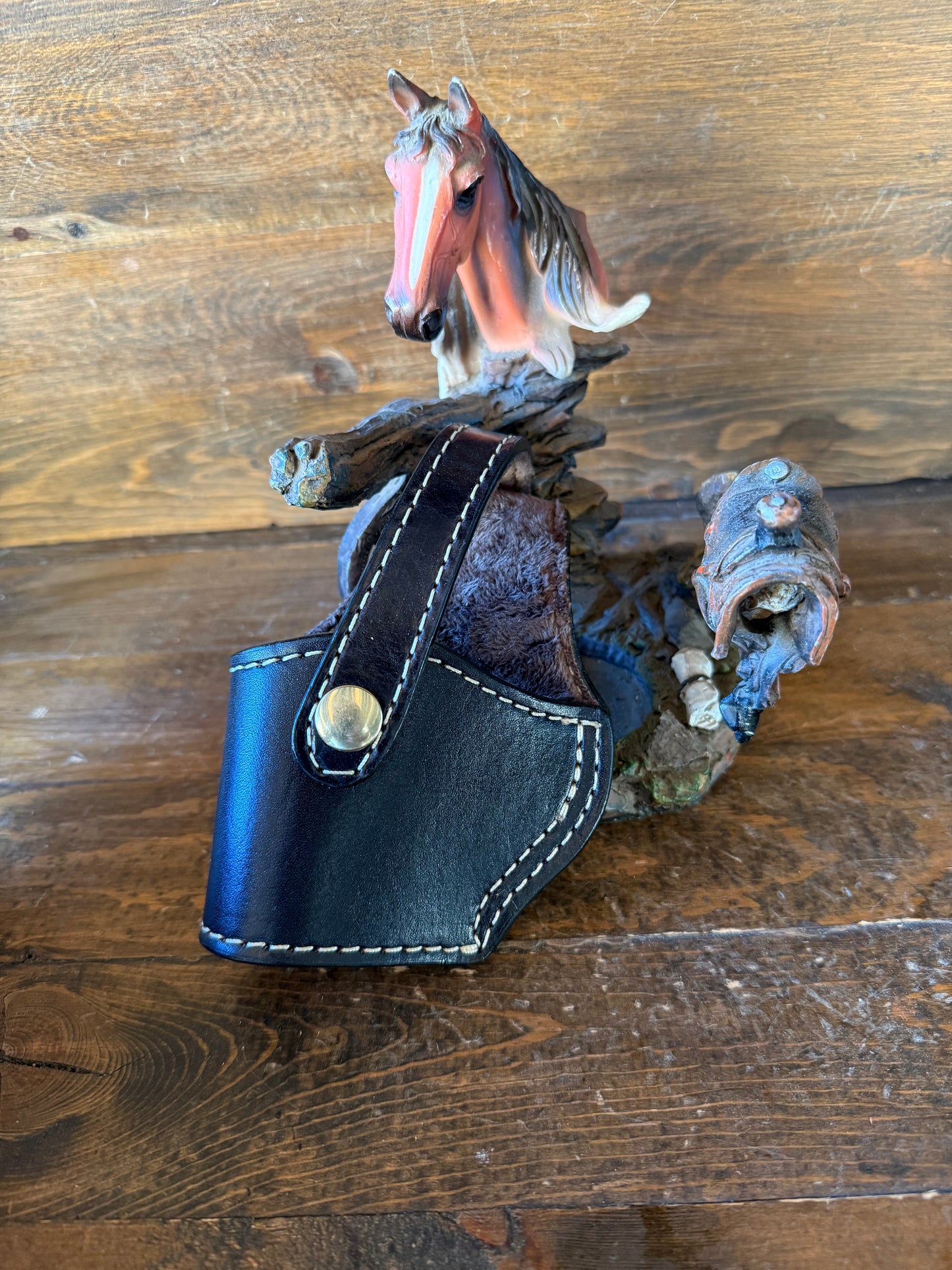 Black/gold compact holster (1911) LEFT