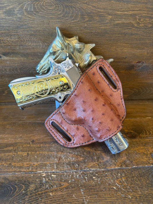 Gerbera color ostrich skin luxury holster ( 1911 )