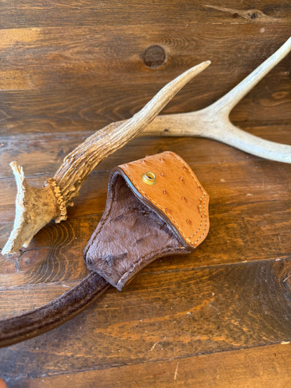 Honey/Gold ostrich skin compact holster (1911)