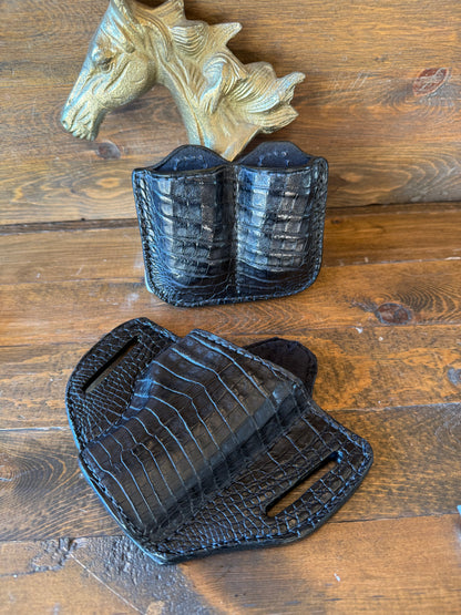 Black crocodile Belly holster/2 magz set (1911)
