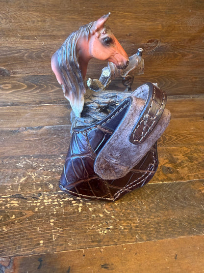 Brandy Brown alligator skin  compact holster (1911)