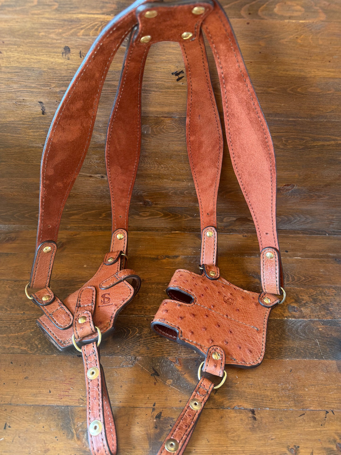Gerbera Ostrich Skin Luxury Shoulder Holsters ( 1911 )
