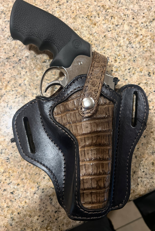 Revolver custom crocodile holster