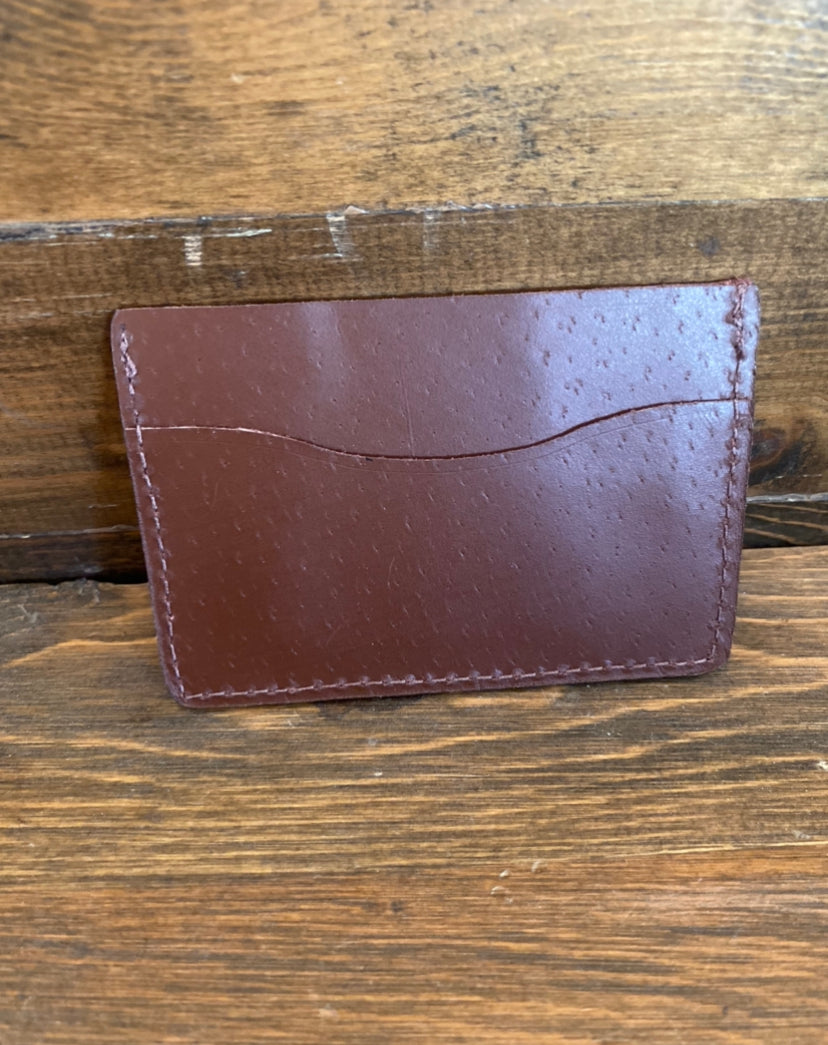 Brown lizard skin cardholder