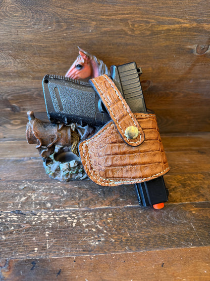 Honey crocodile skin compact holster ( Glock , 5.7 )