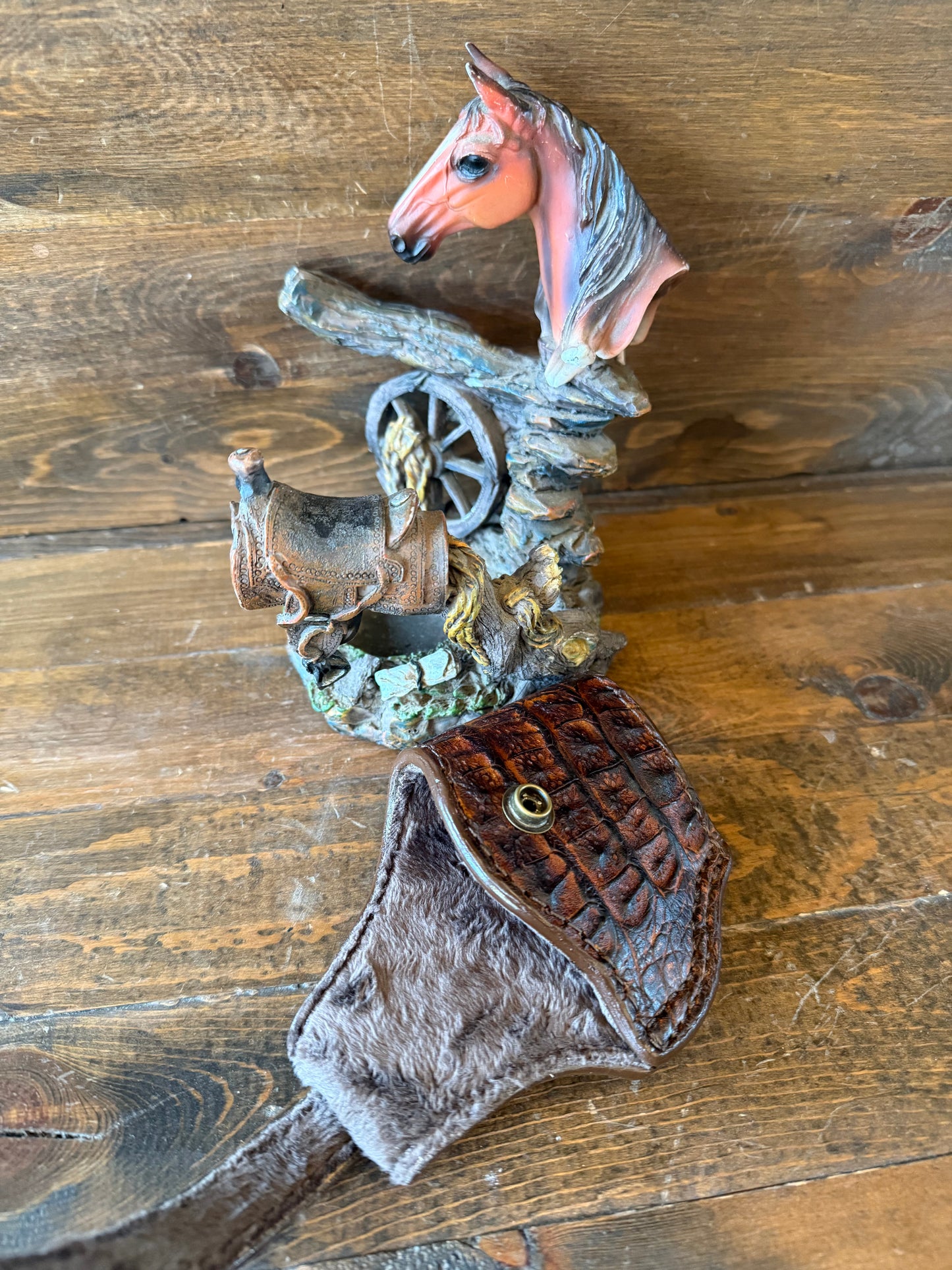 Rustic brown  Crocodile skin compact holster (1911)