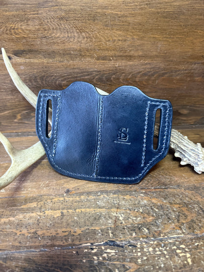 Black crocodile skin 2 magazine Owb holster. (1911)