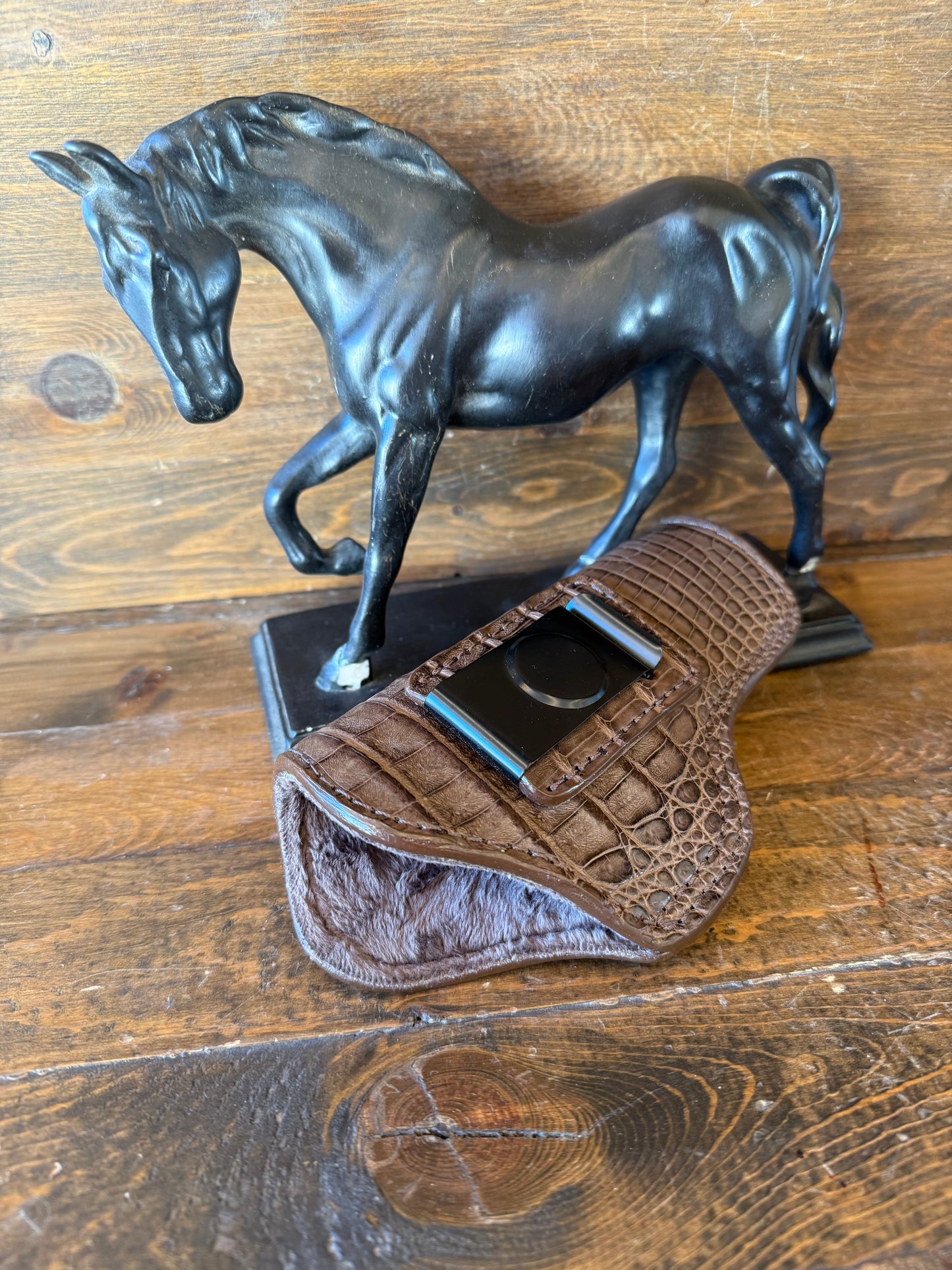 IWB Brown crocodile belly holster (1911)