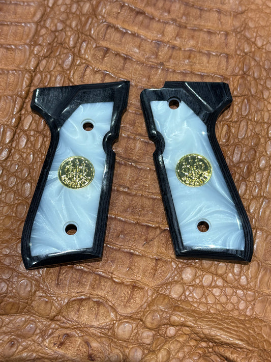 Pearl color Beretta models grips