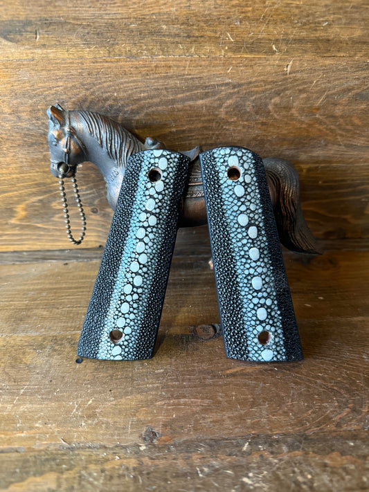 Black Row stingray skin luxury grips (1911)