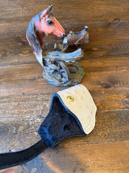 White/bone ostrich compact holster (1911)