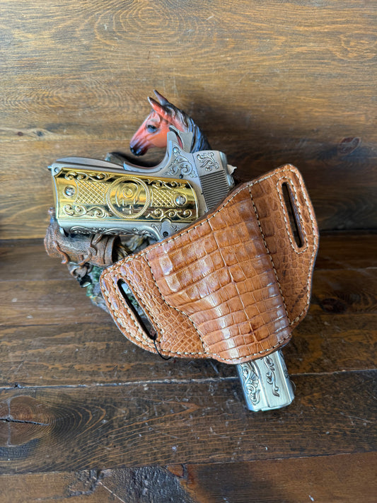 Honey crocodile skin holster (1911)