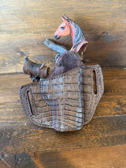 Brown crocodile belly holster ( 1911 )