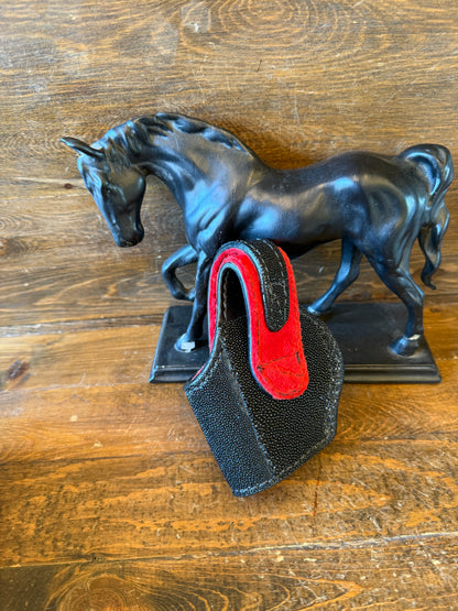 Black/Red stingray skin compact holster ( 1911 )