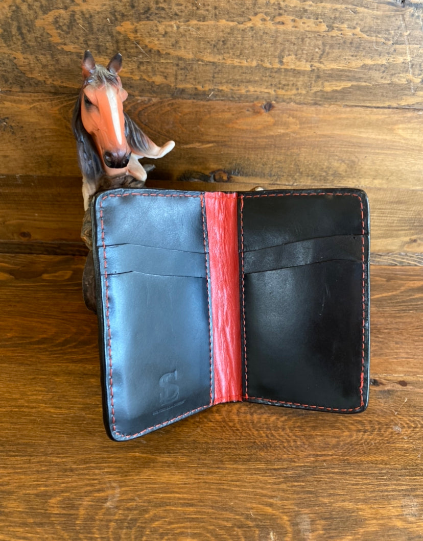 Compact crocodile wallet